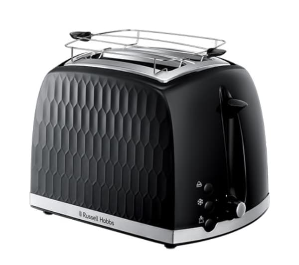 Russell Hobbs Honeycomb 26061-56 - Brödrost - 2 skiva - 2 Kortplatser - svart