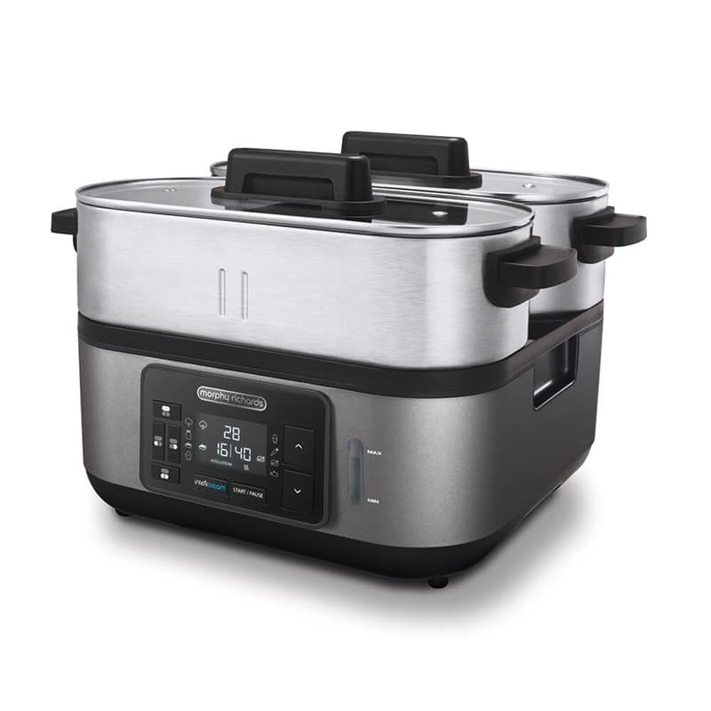 Morphy Richards Ångkokare Intellisteam Brushed Steel