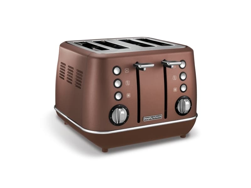 Morphy Richards Evoke Special Edition, 4 skiver, Bronse, Knapper, Rotasjon, China, 850 W, 270 mm