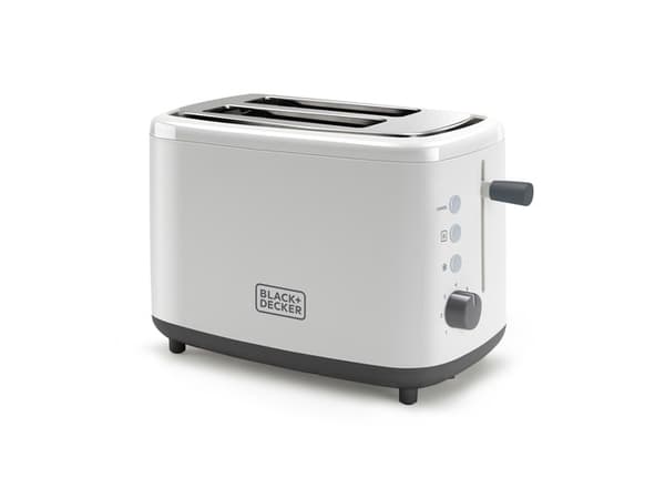 Black & Decker BXTO820E, 2 skiver, Hvit, Plast, Knapper, Nivå, Rotasjon, 820 W, 220 - 240 V