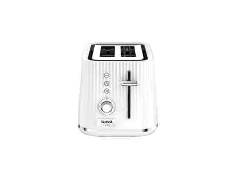 Tefal Loft TT7611 brødrister 2 skiver Kromfarget, Hvit