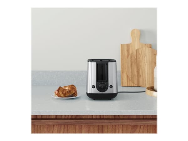 Electrolux E3T1-3ST, 2 viipale(i)ta, Musta, Ruostumaton teräs, Ruostumaton teräs, 800 W, 1 m, 165 mm
