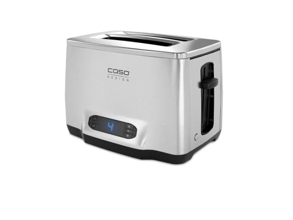 Caso Inox², 2 viipale(i)ta, Musta, Ruostumaton teräs, Ruostumaton teräs, Vipu, LCD, GS/CE