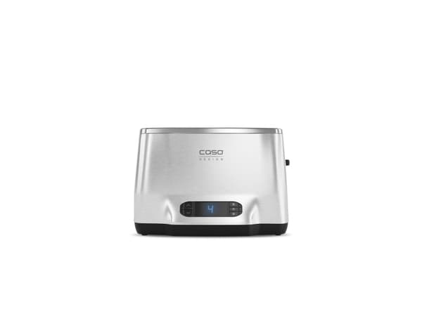 Caso Inox², 2 viipale(i)ta, Musta, Ruostumaton teräs, Ruostumaton teräs, Vipu, LCD, GS/CE