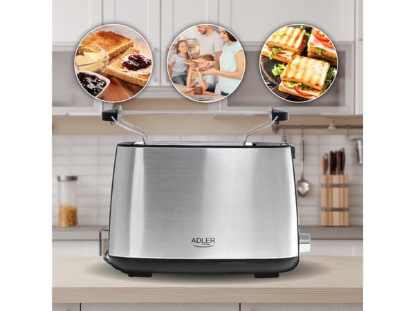 Adler AD 3214, 2 viipale(i)ta, Hopea, Ruostumaton teräs, Vipu, Rotaatio, 900 W, 220 - 240 V