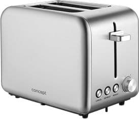 Concept TE2050, 2 viipale(i)ta, Ruostumaton teräs, Ruostumaton teräs, Painikkeet, Rotaatio, 950 W, 0,8 m