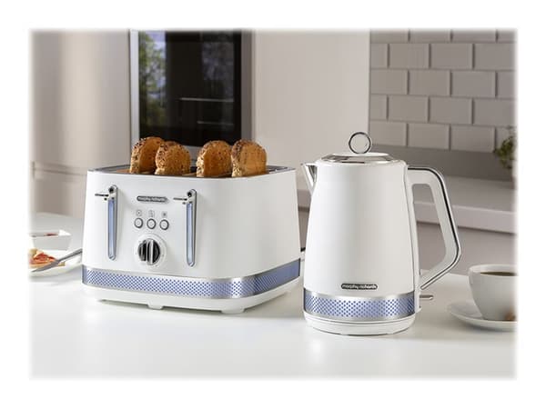 Morphy Richards Illumication 248021 - Brødrister - 4 skive - 4 Spor - hvit