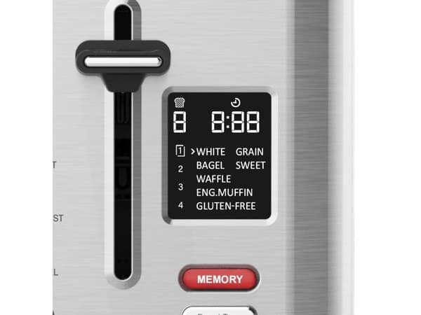 Gastroback Design Digital 2S, 2 skiver, Rustfritt stål, Knapper, LCD, CE, 950 W