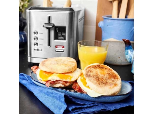 Gastroback Design Digital 2S, 2 skiver, Rustfritt stål, Knapper, LCD, CE, 950 W