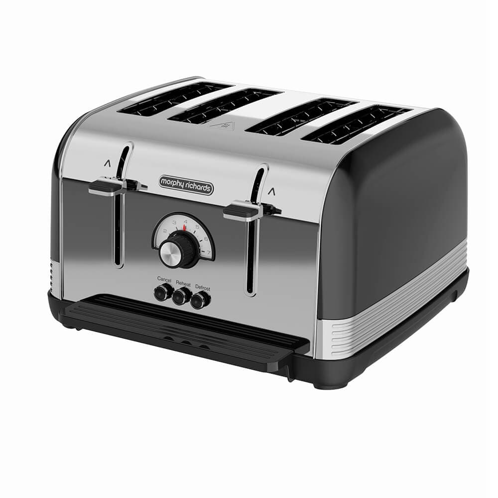 Brödrost Venture Retro 4Slice Svart