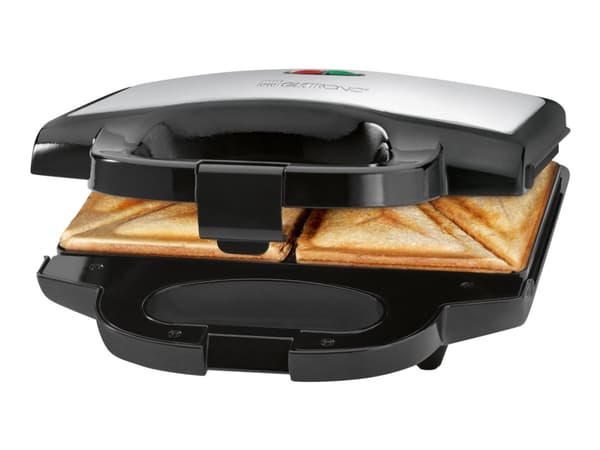Clatronic ST 3778 - Sandwichmaskin - 750 W - svart/rustfritt stål