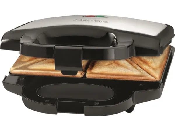 Clatronic ST 3778 - Sandwichmaskin - 750 W - svart/rustfritt stål