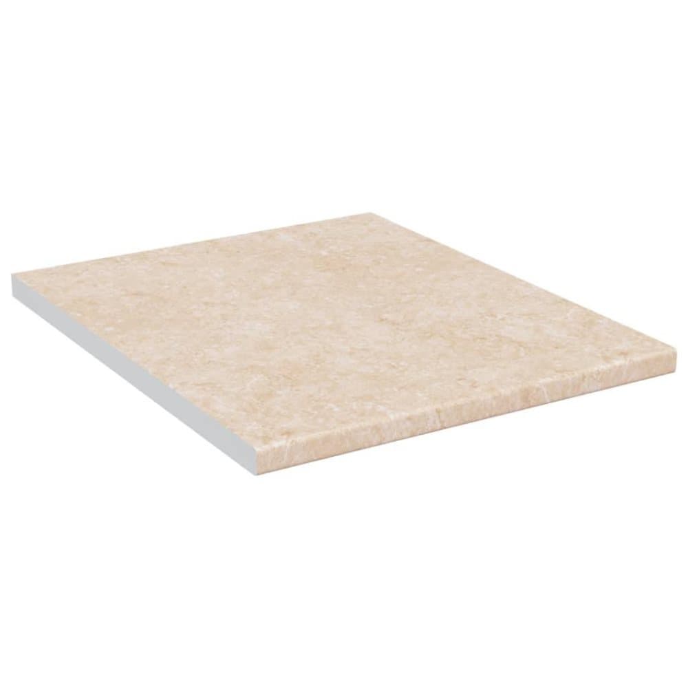 vidaXL Bänkskiva beige med marmormönster 50x60x2,8 cm spånskiva