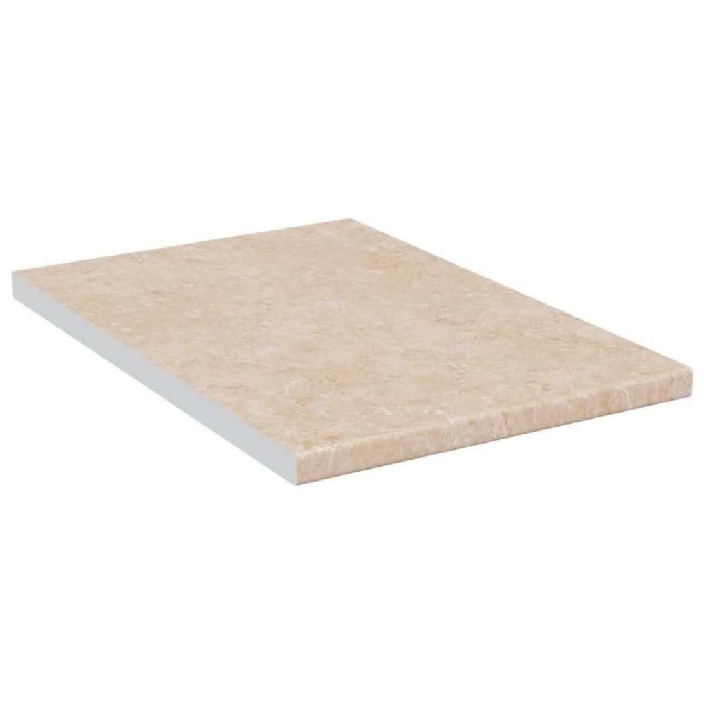 vidaXL Bänkskiva beige med marmormönster 40x60x2,8 cm spånskiva
