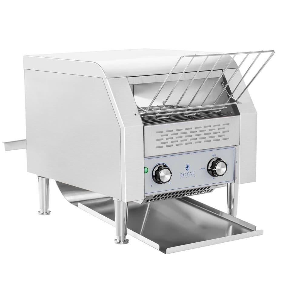 Royal Catering Brödrost med rullande band - 2200 watt - 7 hastighetsgrader - 3 lägen