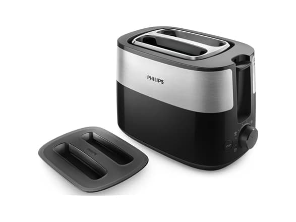Philips Daily Collection HD2517 - Brødrister - 2 skive - 2 Spor - svart