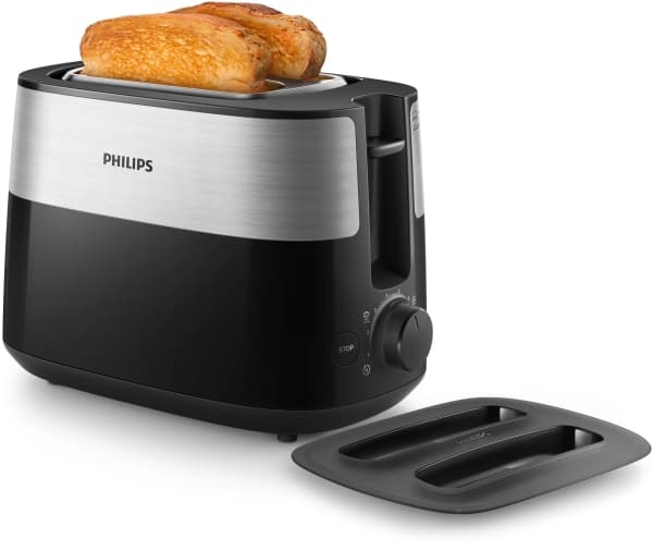 Philips Daily Collection HD2517 - Brødrister - 2 skive - 2 Spor - svart