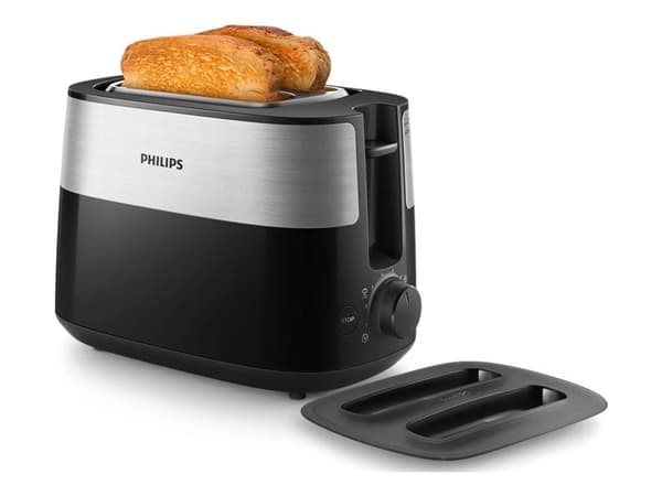 Philips Daily Collection HD2517/90, 2 viipale(i)ta, Musta, Hopea, Muovi, Rotaatio, Kiina, 830 W