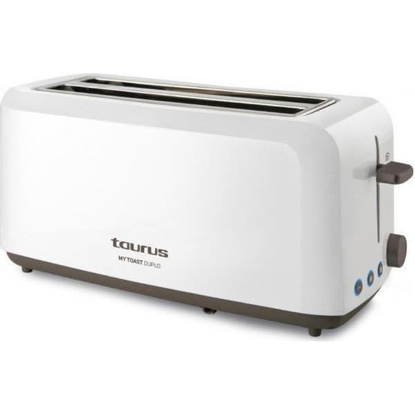 Brödrost - Taurus - Mon Toast Duplo - 1450W - 2 breda fack - Vit