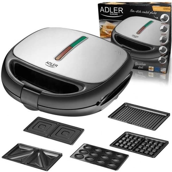 Adler AD 3040 1200W 5 Funktion Multifunktion Brödrost Brödrost