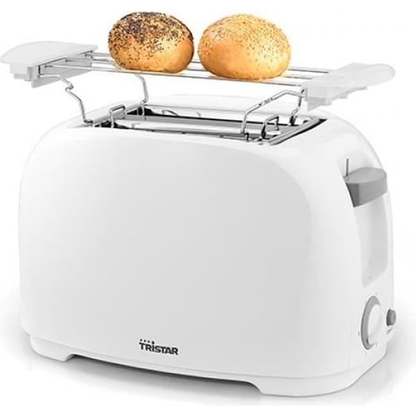 Dubbel brödrost - TRISTAR - BR1013 - 2 platser - 800 watt - Vit