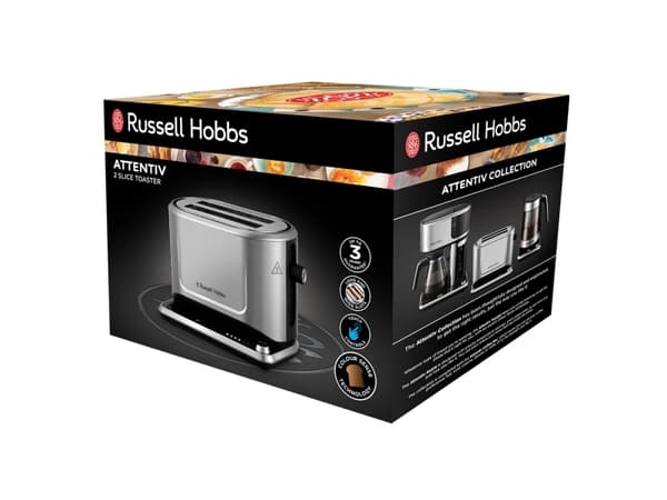 Russell Hobbs Attentive 26210-56 - Brødrister - 2 skive - 2 Spor
