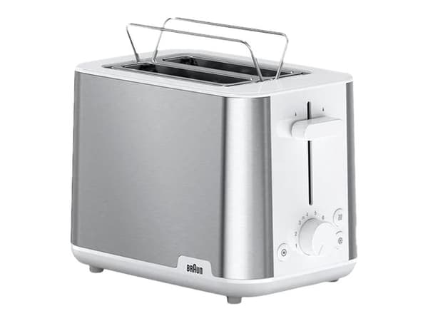 Braun HT 1510, 2 viipale(i)ta, Ruostumaton teräs, Valkoinen, Muovi, Ruostumaton teräs, 900 W