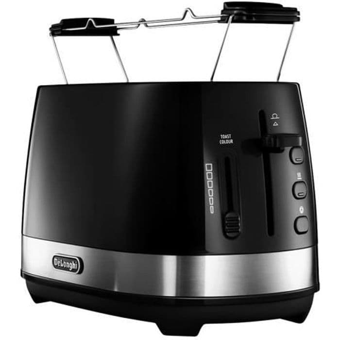 De'Longhi Active Line CTLA2103.BK 2-skiva brödrost 2 fack svart
