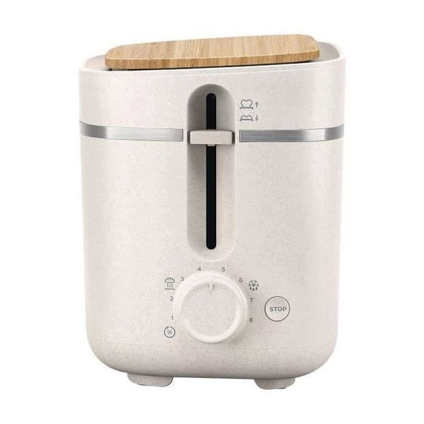 PHILIPS - Brödrost - 2 platser - 830W - Eco Conscious - matt silkesvit - HD2640.10