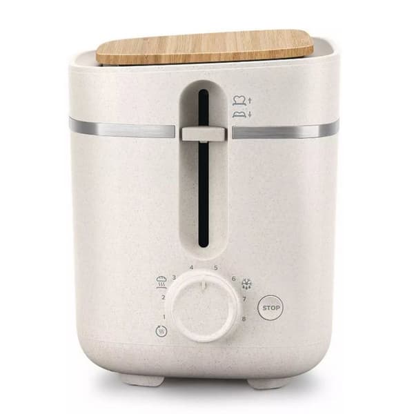 PHILIPS - Brödrost - 2 platser - 830W - Eco Conscious - matt silkesvit - HD2640.10