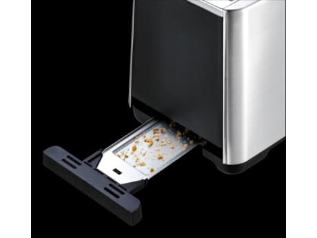 Tefal Equinox TT420D, 2 skiver, Sort, Rustfritt stål, Rustfritt stål, Knapper, Rotasjon