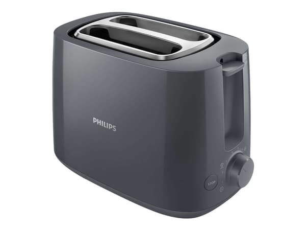 Philips Daily Collection HD2581/10, 2 viipale(i)ta, Harmaa, Muovi, Painikkeet, Rotaatio, Kiina, 900 W