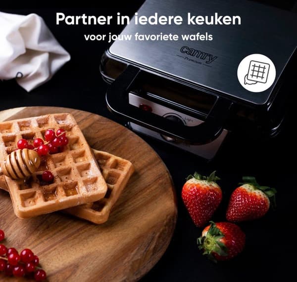 Vaffelmager - Vaffelmager - 1600W - Sort