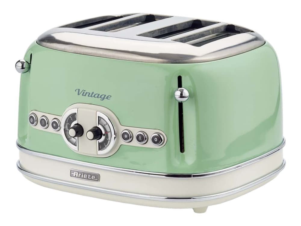 Ariete Vintage 156 - Brödrost - 4 skiva - 4 Kortplatser - grön
