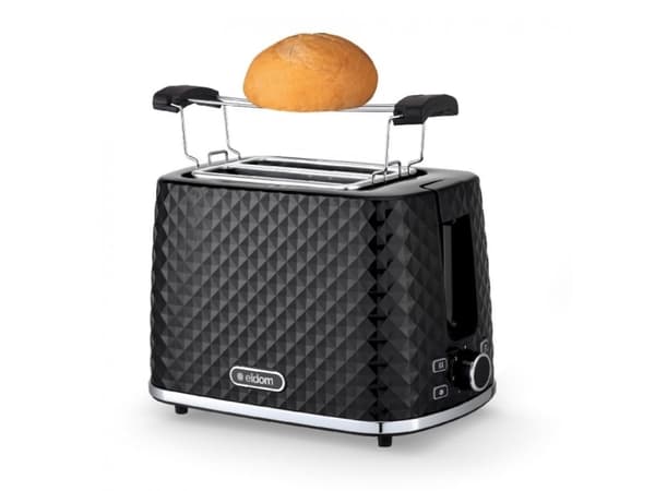 TO280C ELDOM Brødrister TOSTI, bollestativ, avrimingssystem, sort