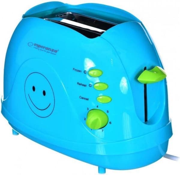 Esperanza EKT003B leivänpaahdin 750 W Sininen