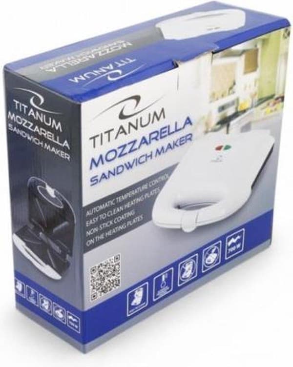 TITANUM TKT001W sandwichmaskine 700 W Hvid