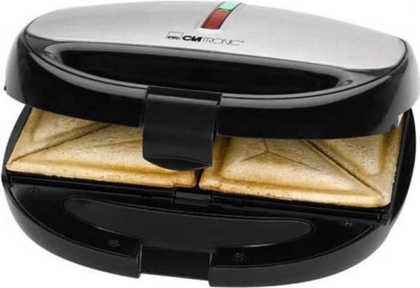 Clatronic ST/WA 3670 sandwichmaskine 800 W Sort, rustfrit stål