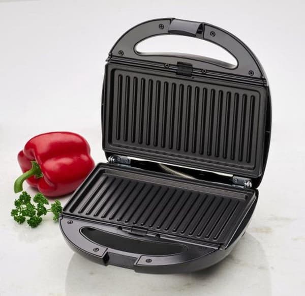 Clatronic ST/WA 3670 sandwichmaskine 800 W Sort, rustfrit stål