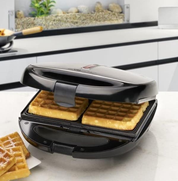 Clatronic ST/WA 3670 sandwichmaskine 800 W Sort, rustfrit stål