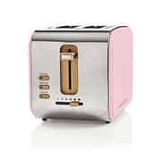 Nedis Brödrost med 2 breda uttag, 900W, Rosa, Soft-touch