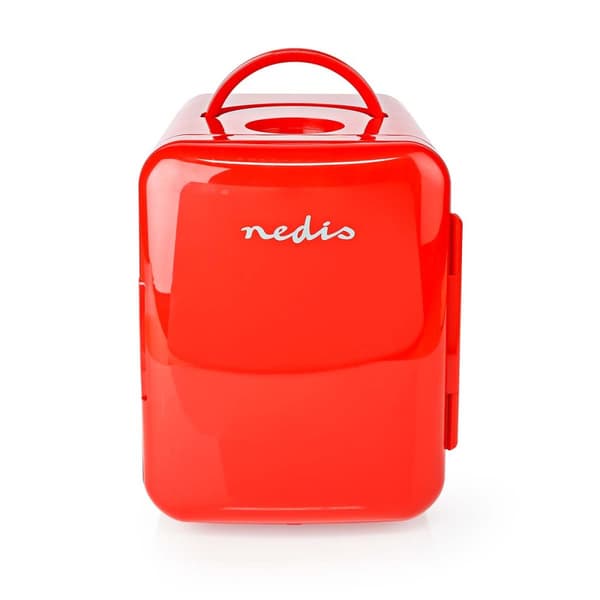 Nedis Portabelt mini kylskåp | 4 l | 12 V DC / 100 - 240 V AC | Röd