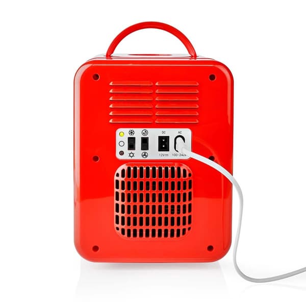 Nedis Portabelt mini kylskåp | 4 l | 12 V DC / 100 - 240 V AC | Röd