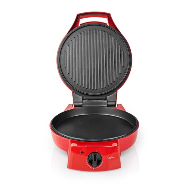 Nedis Pizzajärn och Grill | 30 cm | Justerbar temperaturkontroll | 1800 W