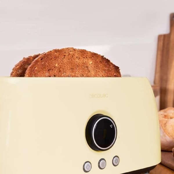 Cecotec Vertikal Brödrost Digital ClassicToast 15000 Gul Extra Dubbel