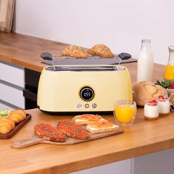 Cecotec Vertikal Brödrost Digital ClassicToast 15000 Gul Extra Dubbel