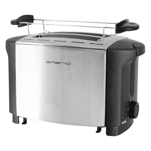 Emerio TO-124806 Brødrister Rustfrit Stål/Sort