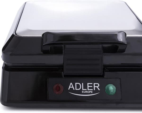 Adler AD 3036 vaffeljern 4 vaffel(r) Sort, Grå 1500 W