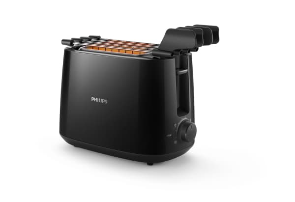 Philips Daily Collection HD2583 - Brødrister - 2 skive - 2 Spor - svart