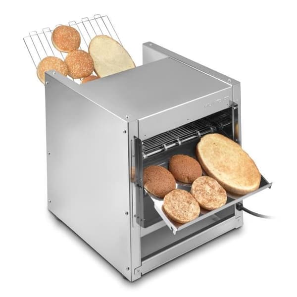 MILANTOAST Bältesbrödrost - Bakre uttag - 220-240v 3,4kw - Grå